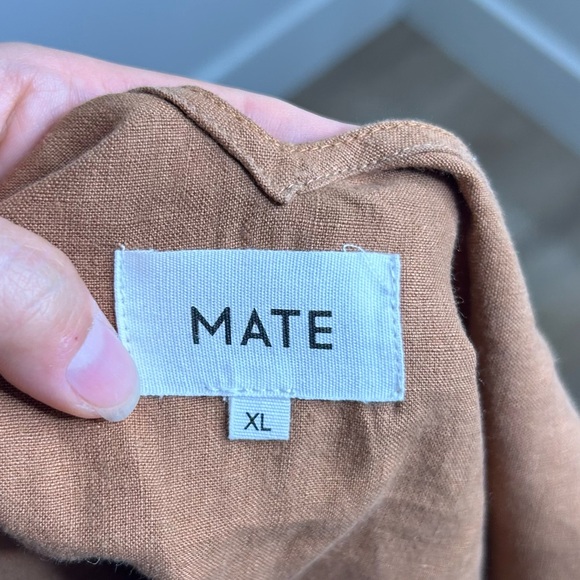 NWT MATE The Label 100% Linen Camisole Tank Top in Sedona Size  X - Large - Picture 9 of 12
